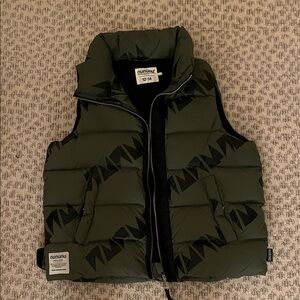 nununu Green and Black Kids Vest